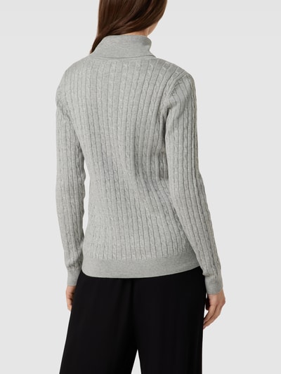 Montego Strickpullover mit Rollkragen Silber Melange 5