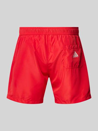 Iceberg Swim Zwembroek met labelprint Rood - 3