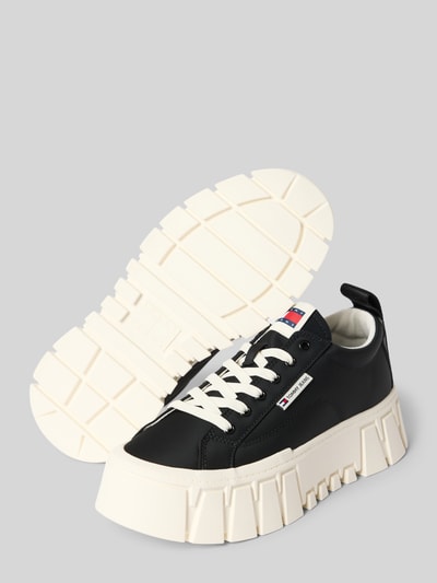 Tommy Jeans Low Top Sneaker in Leder-Optik Modell 'FLATFORM CHUNKY SNEAK' Black 4