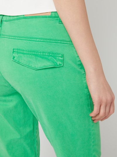 More & More Chino in washed-out-look  Groen - 3