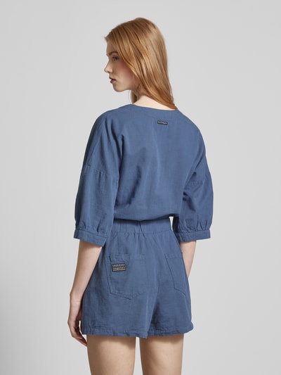 Ragwear Jumpsuit met linnen, model 'Ipsie' Marineblauw - 5