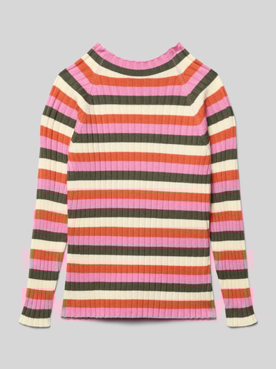 Blue Seven Regular fit shirt met lange mouwen van viscosemix Ecru - 3