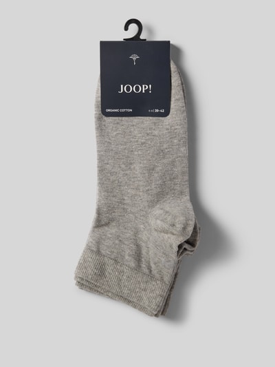 JOOP! Collection Sneakersocken mit Label-Print Hellgrau Melange 3