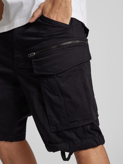 G-Star Raw Spodnie cargo o kroju regular fit z kieszenią zapinaną na zamek błyskawiczny model ‘ROVIC’ Czarny 3