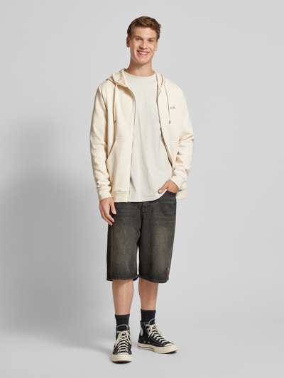 Balr. Sweatjacke mit Label-Applikation Modell 'Q-Series' Offwhite 1