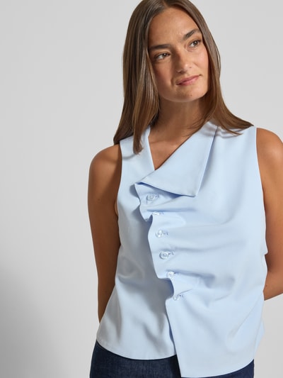 My Essential Wardrobe Top in asymmetrischem Look Hellblau 3