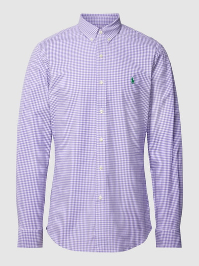 Polo Ralph Lauren Slim Fit Freizeithemd mit Vichy-Karo Lavender 2