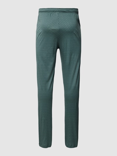 Calida Spodnie od piżamy z wzorem na całej powierzchni Limonkowy 3