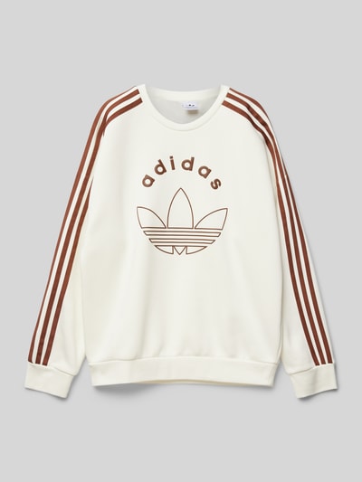 adidas Originals Sweatshirt mit Label-Print Offwhite 1