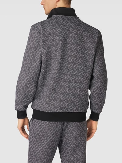 MCNEAL Sweatjack met all-over motief, model 'CLAUDE' Zwart - 5