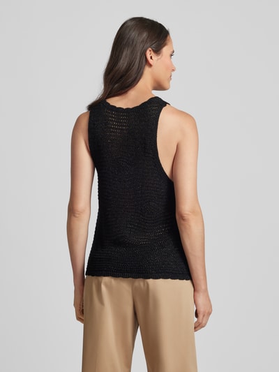 Mango Top mit Lochstickerei Modell 'OSIO' Black 5