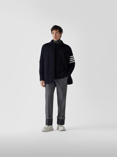 Thom Browne Daunenjacke in Stepp-Optik Dunkelblau 1