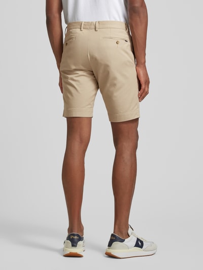 Polo Ralph Lauren Slim Stretch Fit Shorts im unifarbenen Design Beige 5