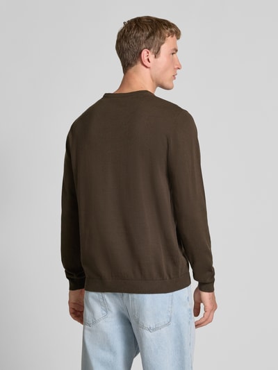 Jack & Jones Longsleeve met ronde hals Donkerbruin - 5
