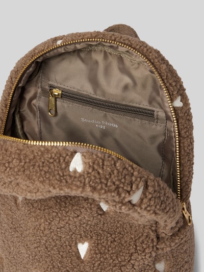 STUDIO NOOS Rucksack mit Label-Detail Taupe 5