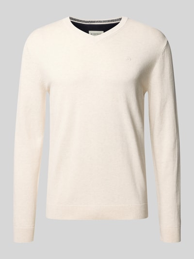 Tom Tailor Regular Fit Pullover aus reiner Baumwolle  Beige 2