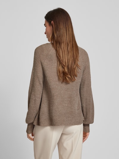 Fransa Cardigan met steekzakken, model 'eretta' Taupe - 5