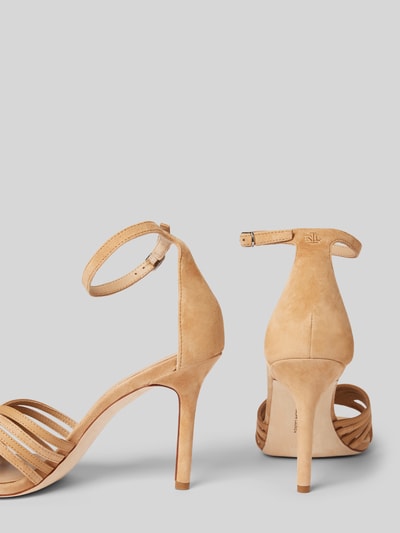 Lauren Ralph Lauren Sandalette mit Pfennigabsatz Modell 'ALLIE' Sand 2