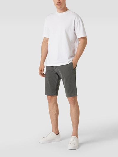 Tom Tailor Bermudas mit Allover-Muster Mittelgrau 1