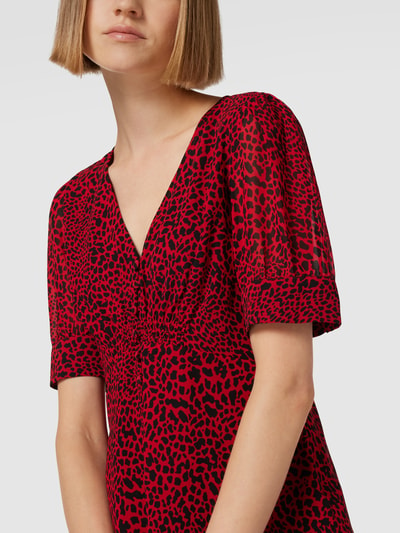 MICHAEL Michael Kors Blusenshirt mit Animal-Print Rot 3