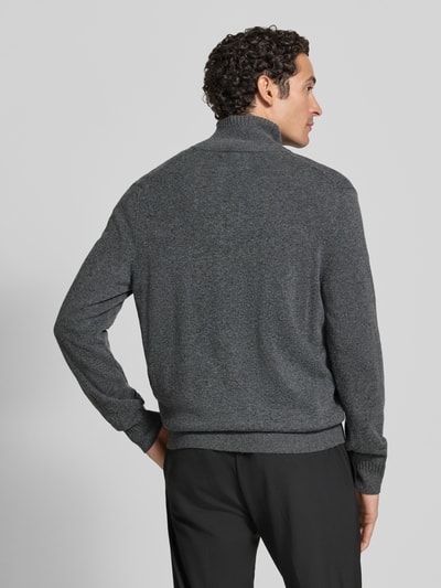 Marc O'Polo Regular Fit Strickjacke aus Baumwoll-Mix Graphit 5