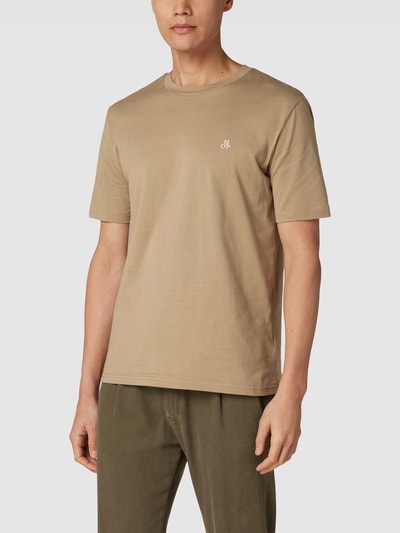 Marc O'Polo T-shirt met labelprint Leem - 4