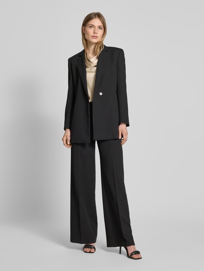 s.Oliver BLACK LABEL Loose Fit Satinbluse aus Viskose-Mix Sand 1