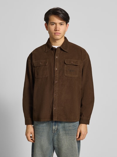 Pegador Vrijetijdsoverhemd met knoopsluiting Donkerbruin - 4