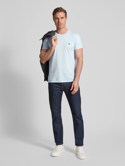 Lacoste T-Shirt mit Rundhalsausschnitt Modell 'Supima' Hellblau 1