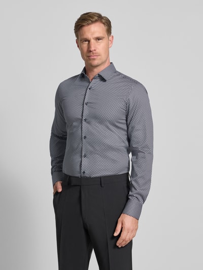 ETERNA Slim fit zakelijk overhemd met kentkraag Antraciet - 4