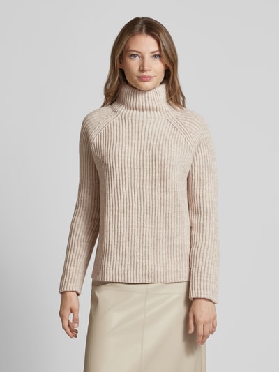 Drykorn Gebreide pullover met opstaande kraag, model 'ARWEN' Beige gemêleerd - 4