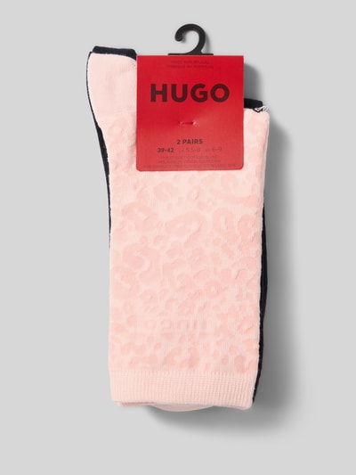 HUGO Sokken van katoenmix in een set van 2 paar Lichtroze - 3