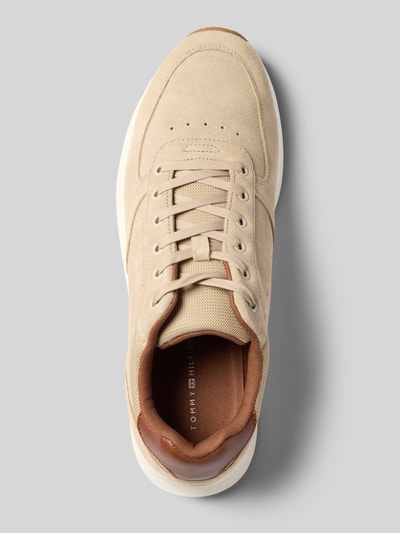 Tommy Hilfiger Low Top Sneaker aus echtem Velours-Leder  Beige 3
