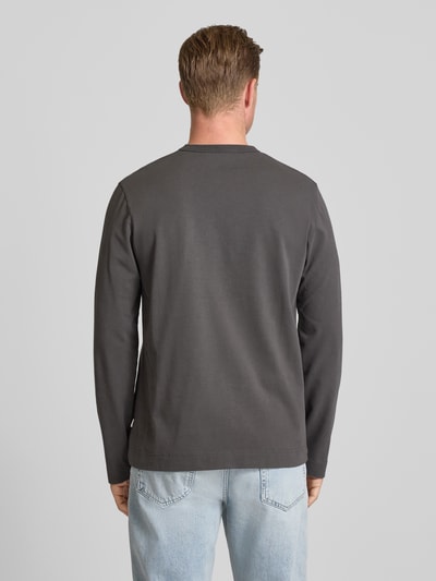 Forét Bluzka z długim rękawem i kieszenią na piersi model ‘PLANET’ Antracytowy 5