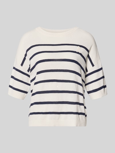 ARMEDANGELS Sweter z mieszanki lnu o kroju relaxed fit model 'STRIPE' Złamany biały 2