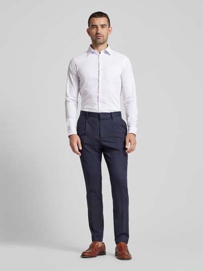 s.Oliver RED LABEL Slim fit vrijetijdsoverhemd van katoenmix Wit - 1