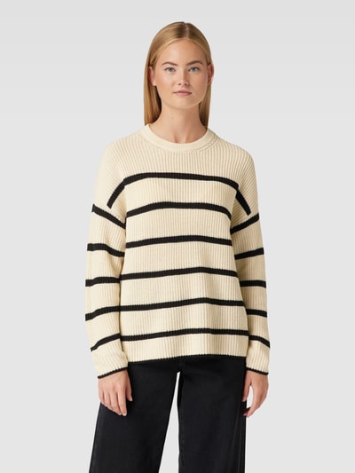 Only Strickpullover mit Blockstreifen Modell 'PERNILLE' Offwhite 4