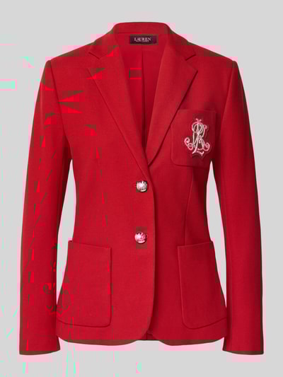 Lauren Ralph Lauren Blazer mit Reverskragen Modell 'ANFISA' Rot 2