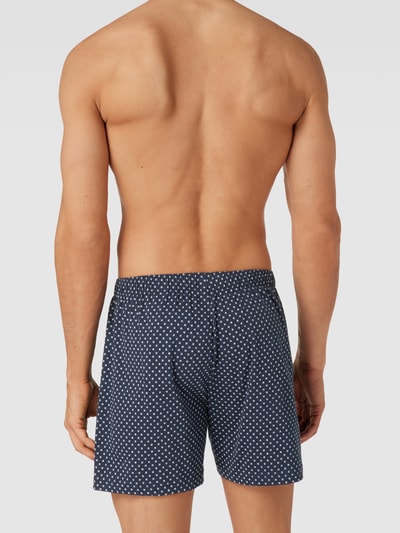 Schiesser Boxershorts met all-over motief Marineblauw - 4