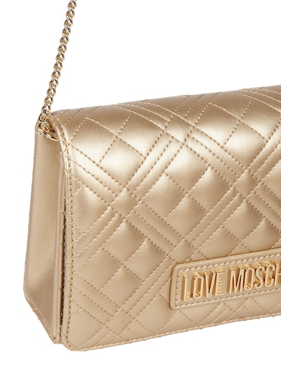 Love Moschino Crossbody Bag mit Steppnähten Gold 3