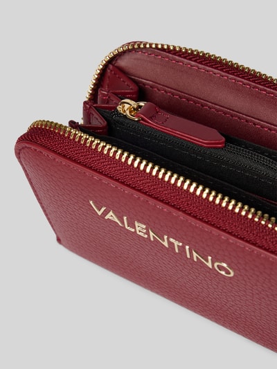 VALENTINO BAGS Portemonnaie mit Label-Schriftzug Modell 'ALEXIA' Bordeaux 3