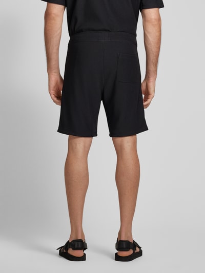 JAKE*S STUDIO MEN Regular Fit Shorts in Ripp-Optik Black 5