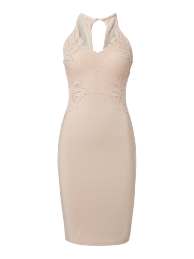 Lipsy Cocktailkleid mit Spitzenbesatz  Beige 1