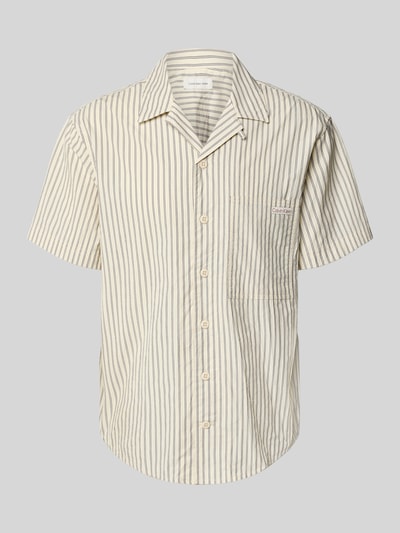 Calvin Klein Jeans Regular fit vrijetijdsoverhemd met borstzak Beige - 2