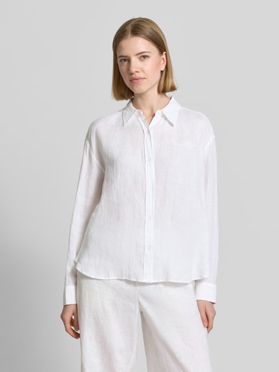 Tommy Hilfiger Oversize Bluse aus reinem Leinen Weiss 4