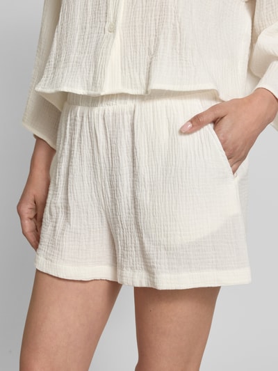 Vero Moda Loose Fit Shorts aus Baumwolle Modell 'NATALI' Weiss 3