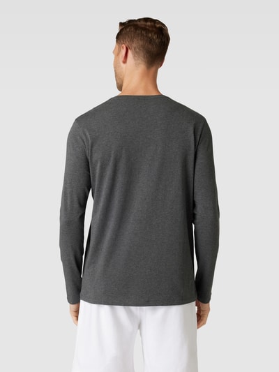 BOSS Shirt met lange mouwen en labelstitching, model 'MIX&MATCH' Antraciet gemêleerd - 5