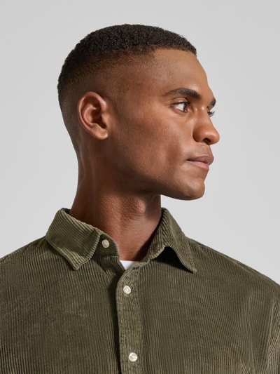 MCNEAL Freizeithemd mit Knopfleiste Oliv 3
