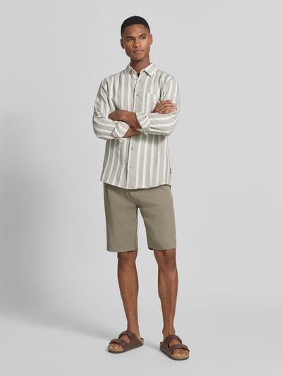 Tom Tailor Regular Fit Freizeithemd aus reiner Baumwolle Lind 1
