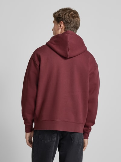 Levi's® Hoodie met labelstitching, model 'SKATE' Bordeaux - 5